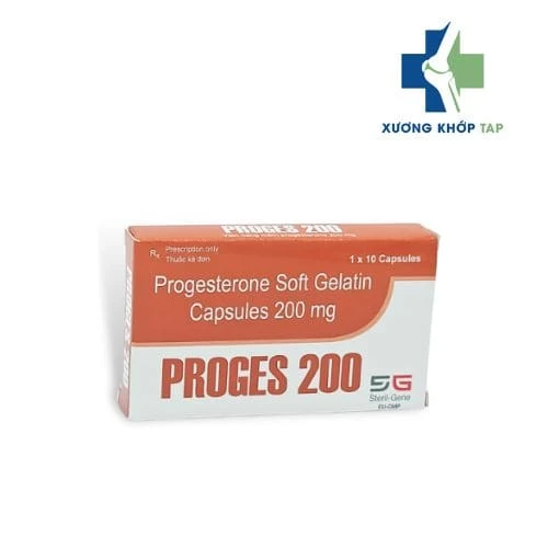 Proges 200mg - Thuốc điều trị thiếu hụt progesterone